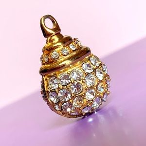 Golden Crystal Ball Pendant